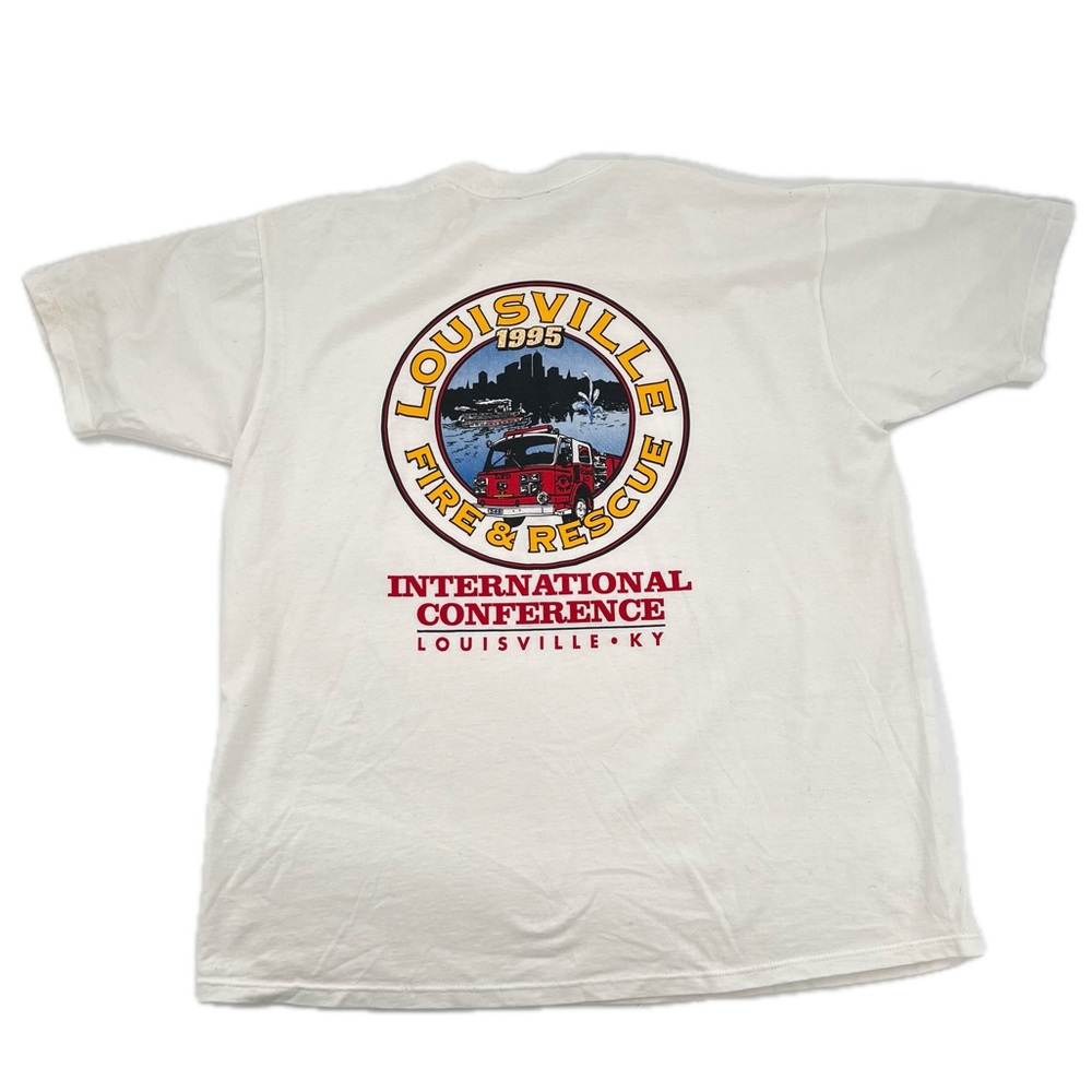 Vintage 1995 Louisville Fire & Rescue International Conference T-Shirt Size XL